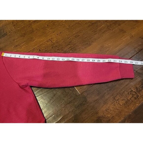 Chaps Sport Red Quarter Zip Pullover Sweatshirt Mens XL Red Heather Long Sleeve - Picture 7 of 11